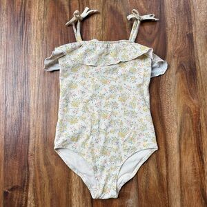 H&M Cream Floral Swimsuit